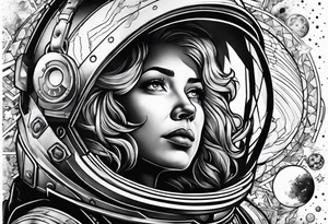 spartan, outer space, einstein tattoo idea