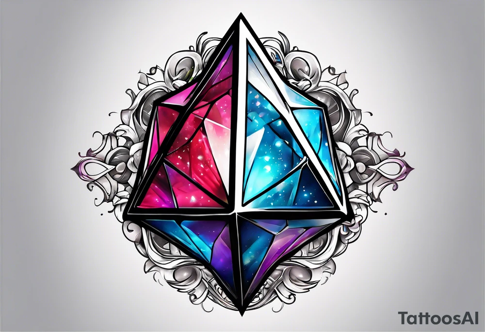 a twenty sided die tattoo idea
