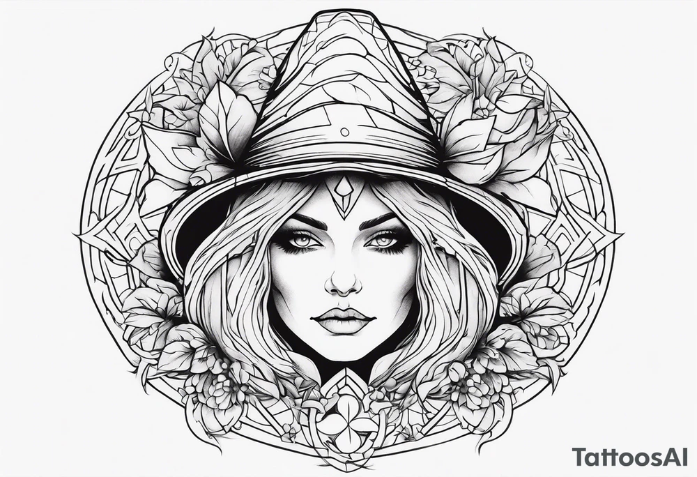 witch tattoo idea