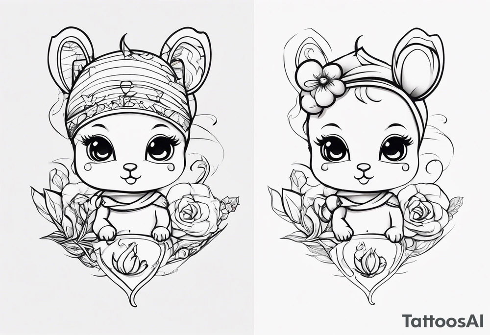 Tattoo inscription Baby tattoo idea