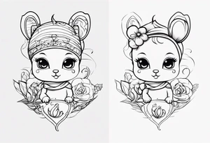 Tattoo inscription Baby tattoo idea
