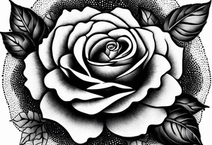 Rose and ornemental tattoo idea