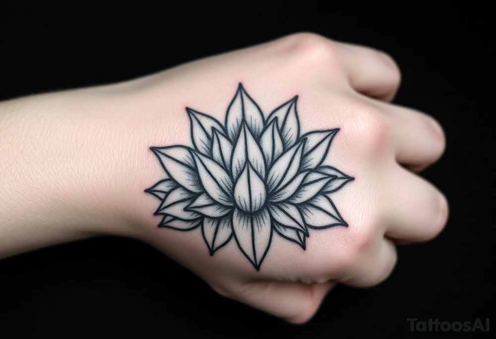 Finding peace in chaos lotus flowers tattoo idea