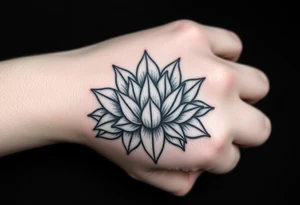 Finding peace in chaos lotus flowers tattoo idea