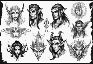 night elf tattoo idea