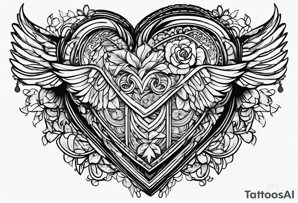 Heart with adam 12 tattoo idea