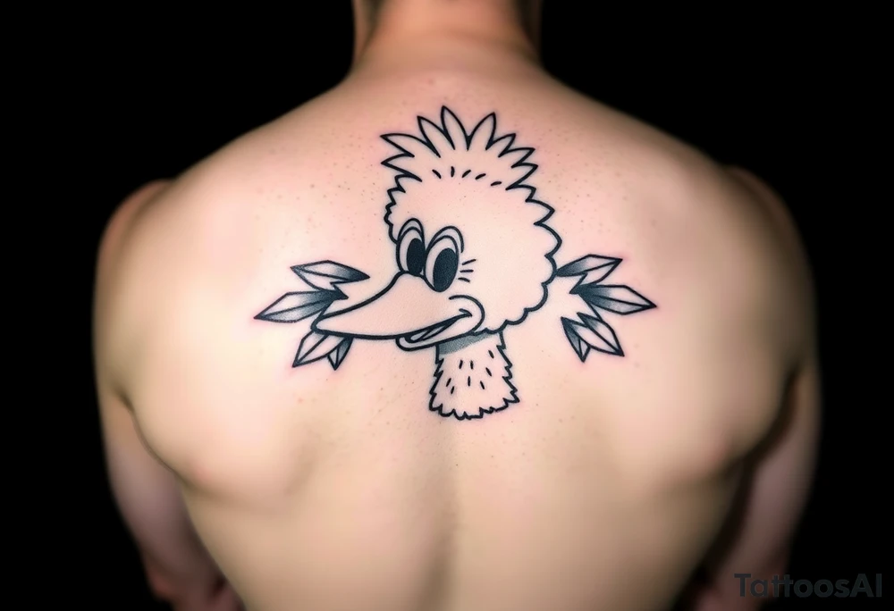 Big Bird from sesame Street tattoo idea