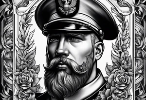 american navy sailor, traditional american tattoo idea