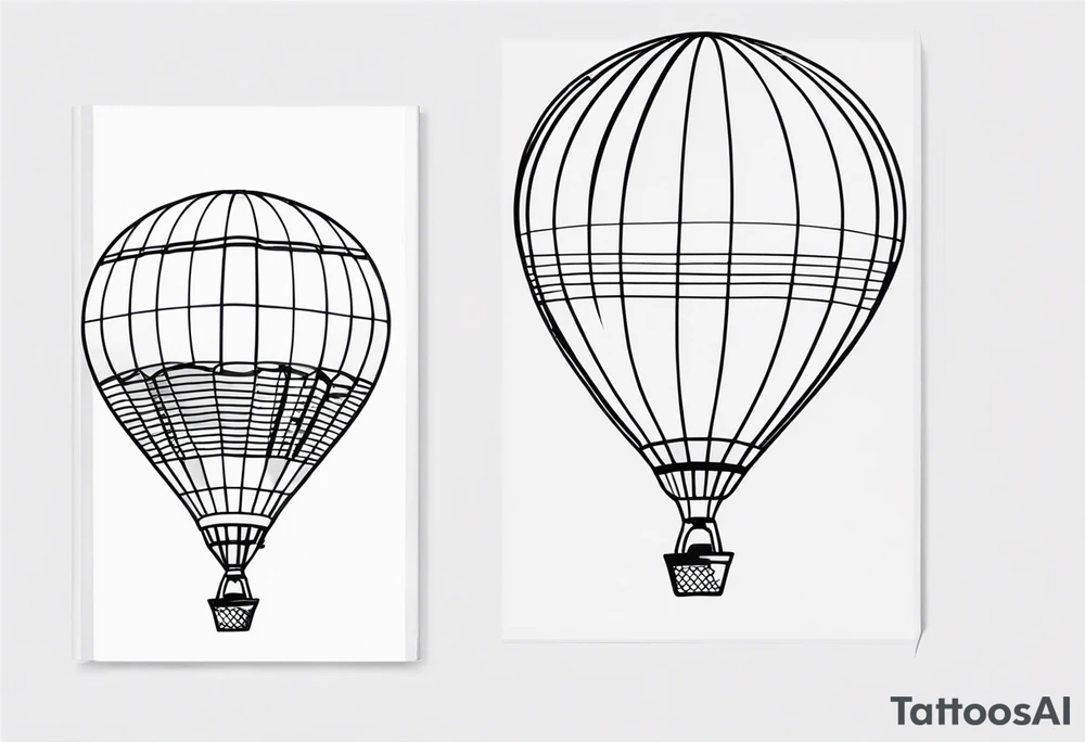 Hot air balloon tattoo idea