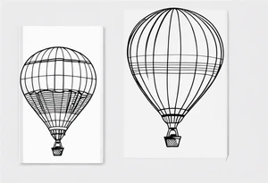 Hot air balloon tattoo idea