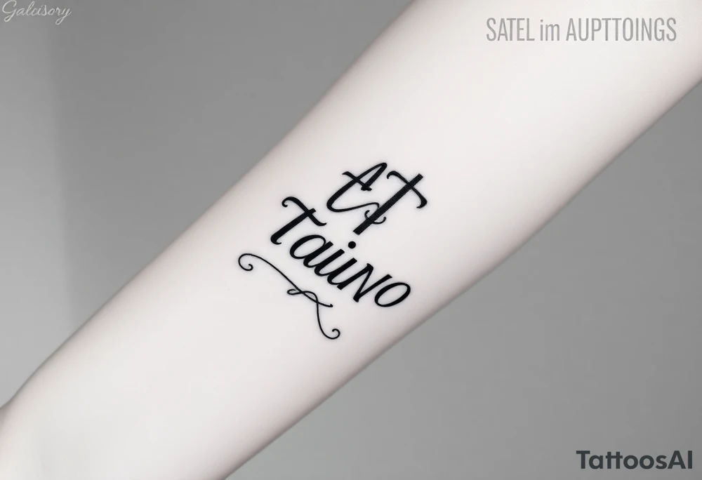 Antonio stacking the letters up and down on top of eachother tattoo idea