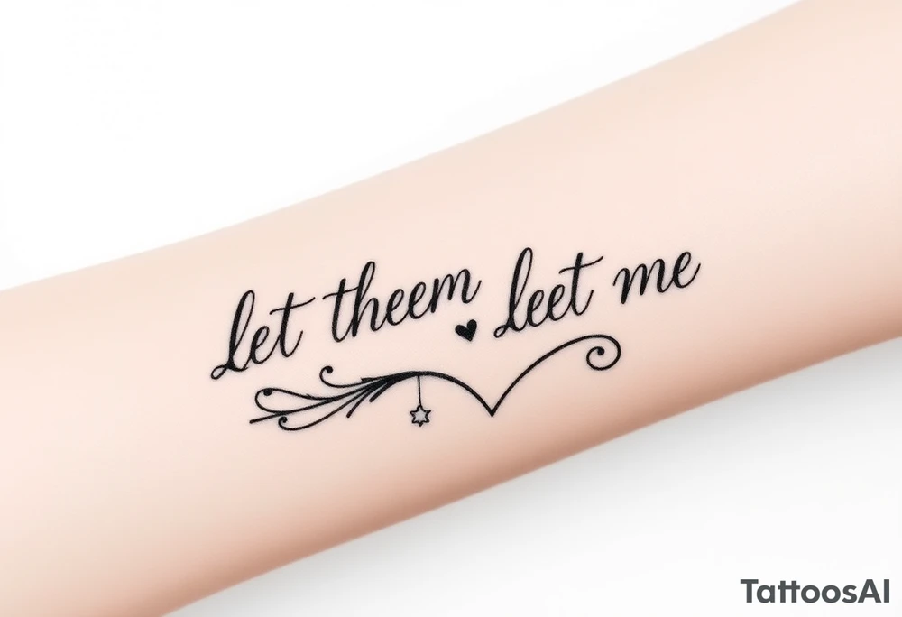 Let them and let me tattoo idea