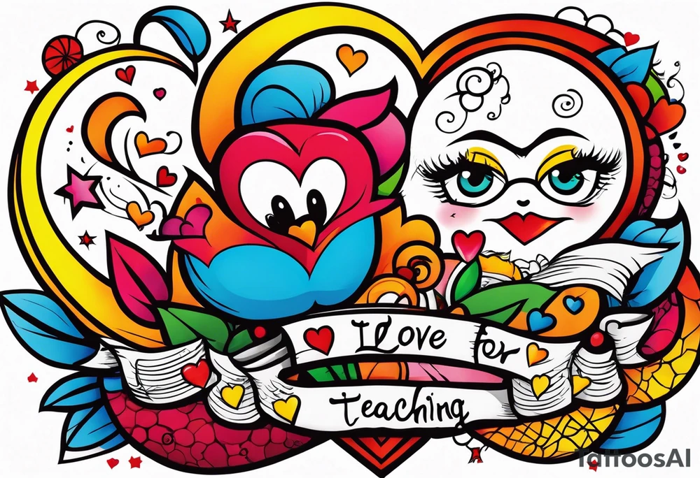 The love for teaching tattoo idea