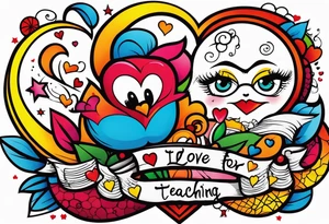 The love for teaching tattoo idea