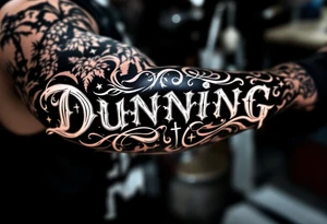 Dunning, Romanian theme with palm trees, cross,angels,puerto rican tribal patterns tattoo idea