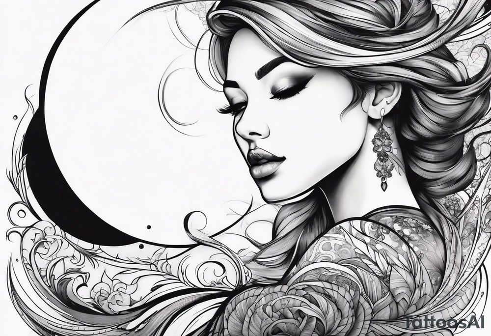 girl on her back
floating on still water
aerial view tattoo idea