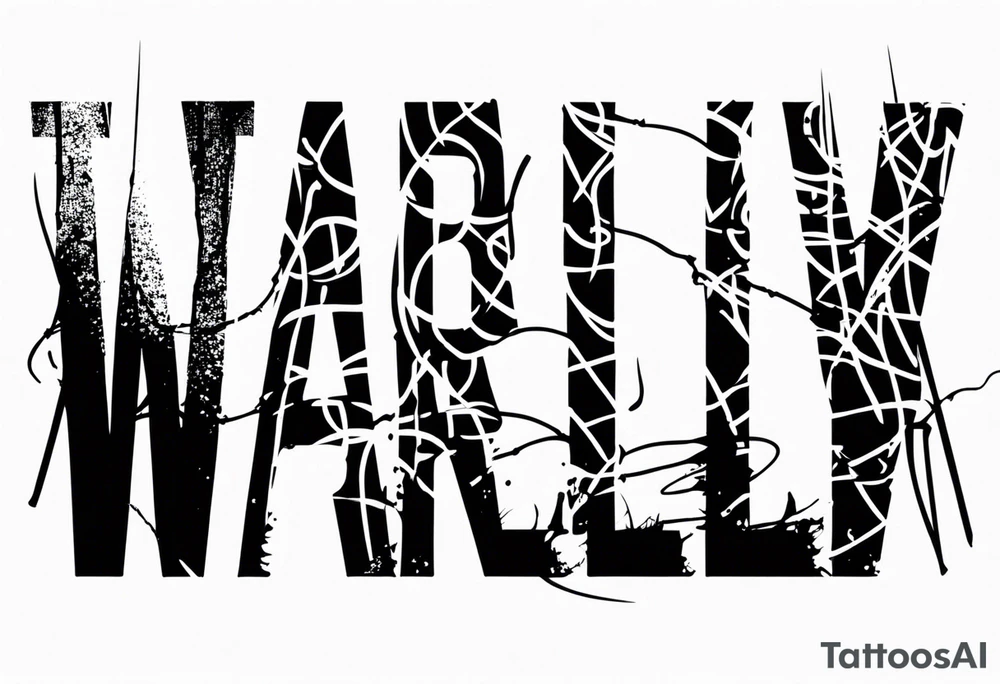 Wounded warrior valhalla barb wire tattoo idea