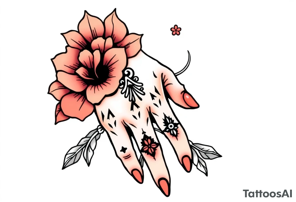 Western hand tattoo tattoo idea