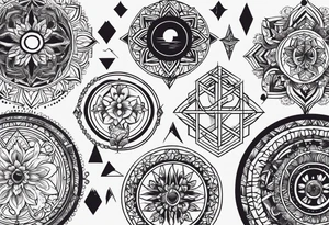 真爱永不消亡 just draw those exact symbols tattoo idea