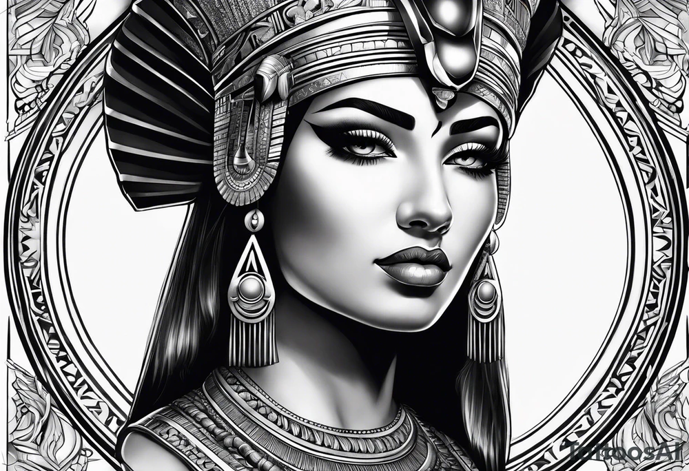 Cleopatra's face tattoo idea