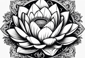lotus flower tattoo idea