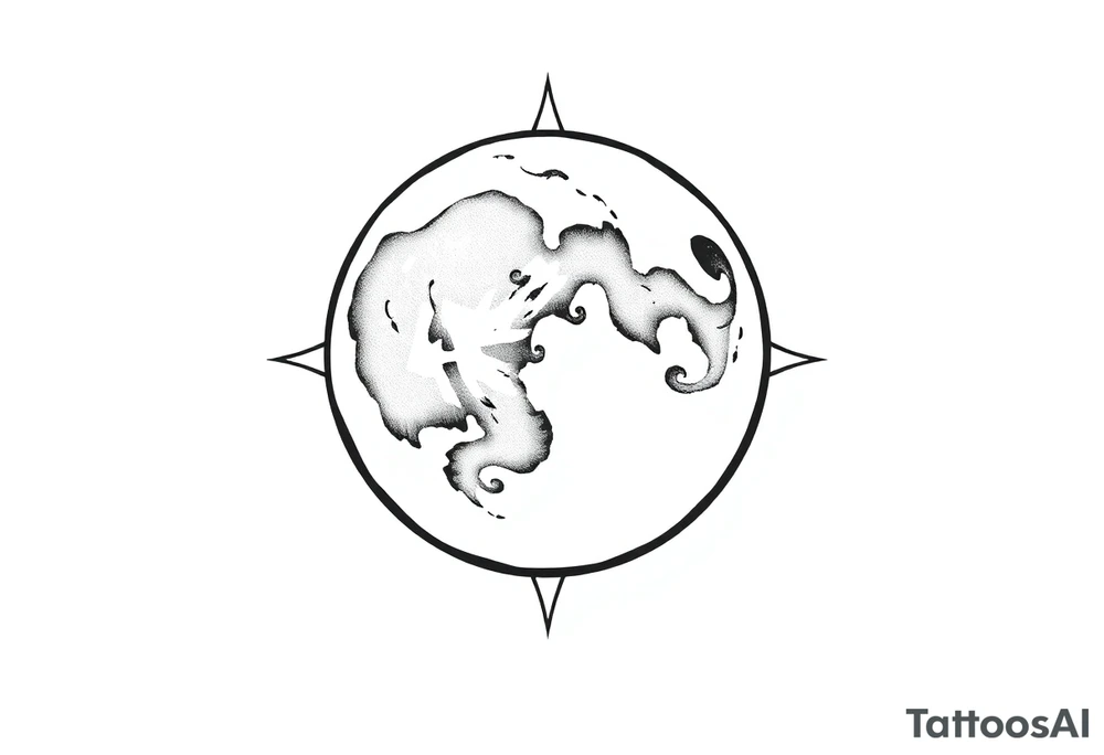 sacred moon tattoo idea