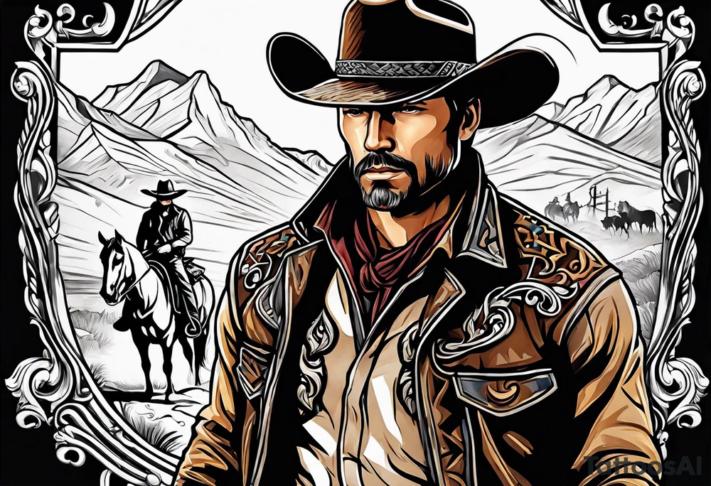 Cowboy tattoo idea