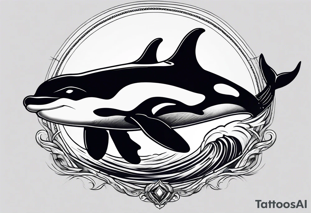 Dangerous Orca that looks like a killer tattoo idea
