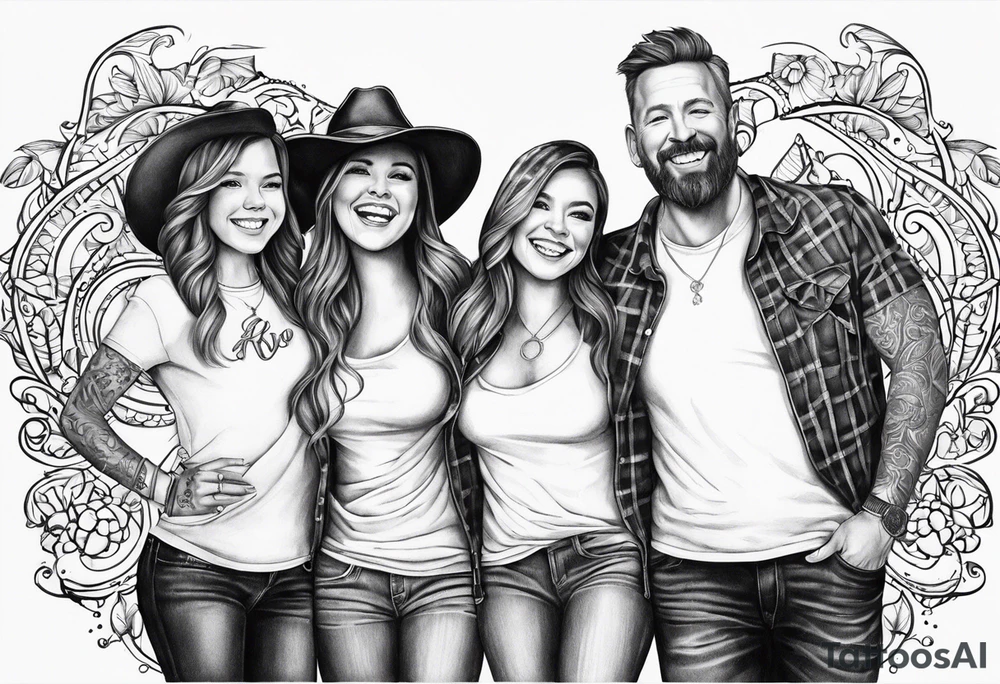 dad and 2 daughters and the chorus too dancing queen tattoo idea dad and 2 daughters and the chorus too dancing queen tattoo idea
