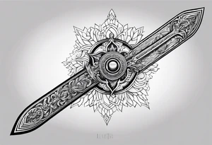Viego's sword for lower arm tattoo idea
