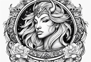 Zodiac Leo and sagittarius tattoo idea