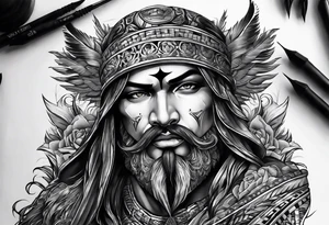 Batalla entre dioses egipcios tattoo idea