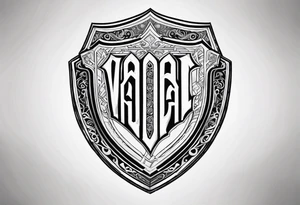 Valhalla shield tattoo idea