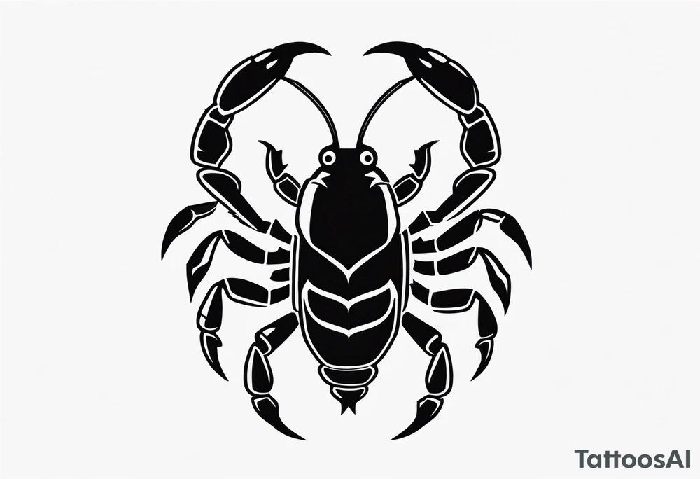small cartoon scorpion tattoo idea