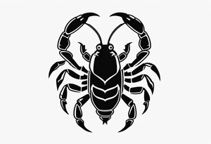 small cartoon scorpion tattoo idea