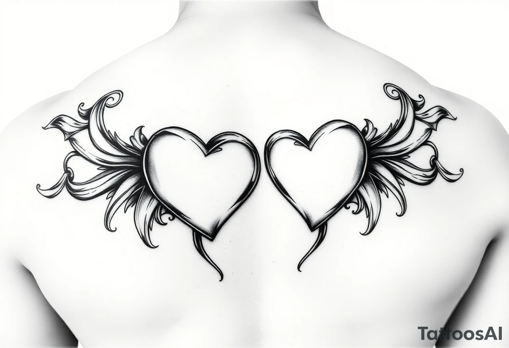 Candy shaped hearts tattoo idea