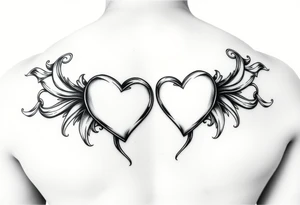 Candy shaped hearts tattoo idea