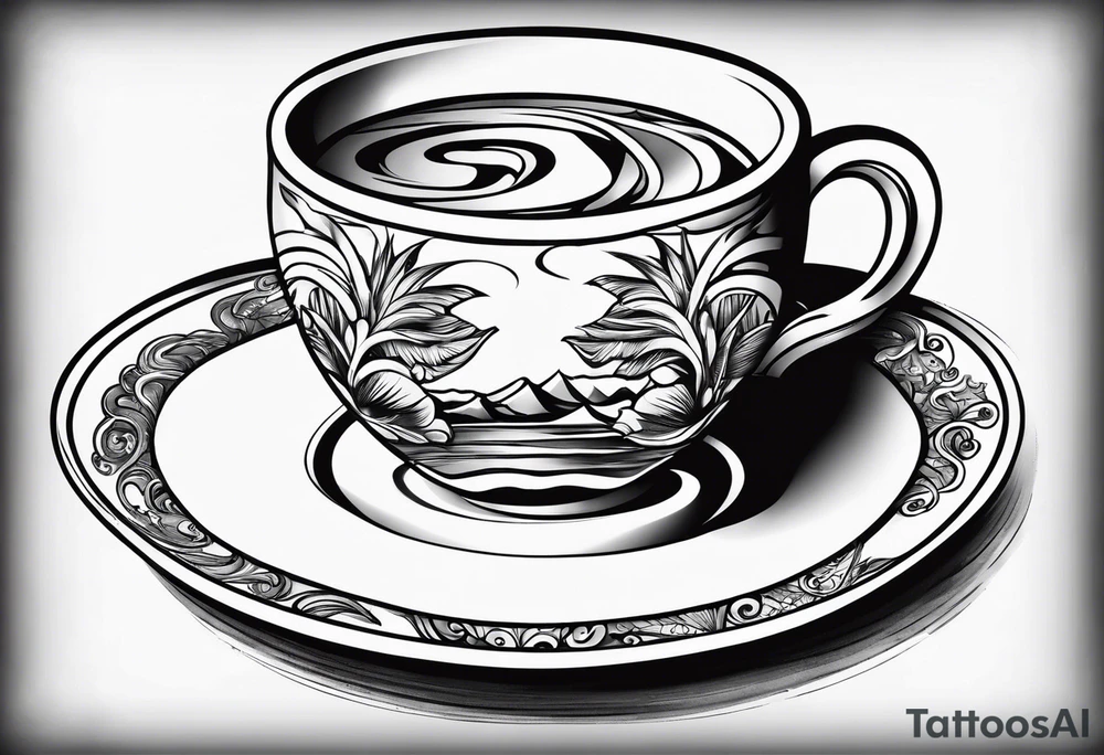 Gulfside coffee cup tattoo idea
