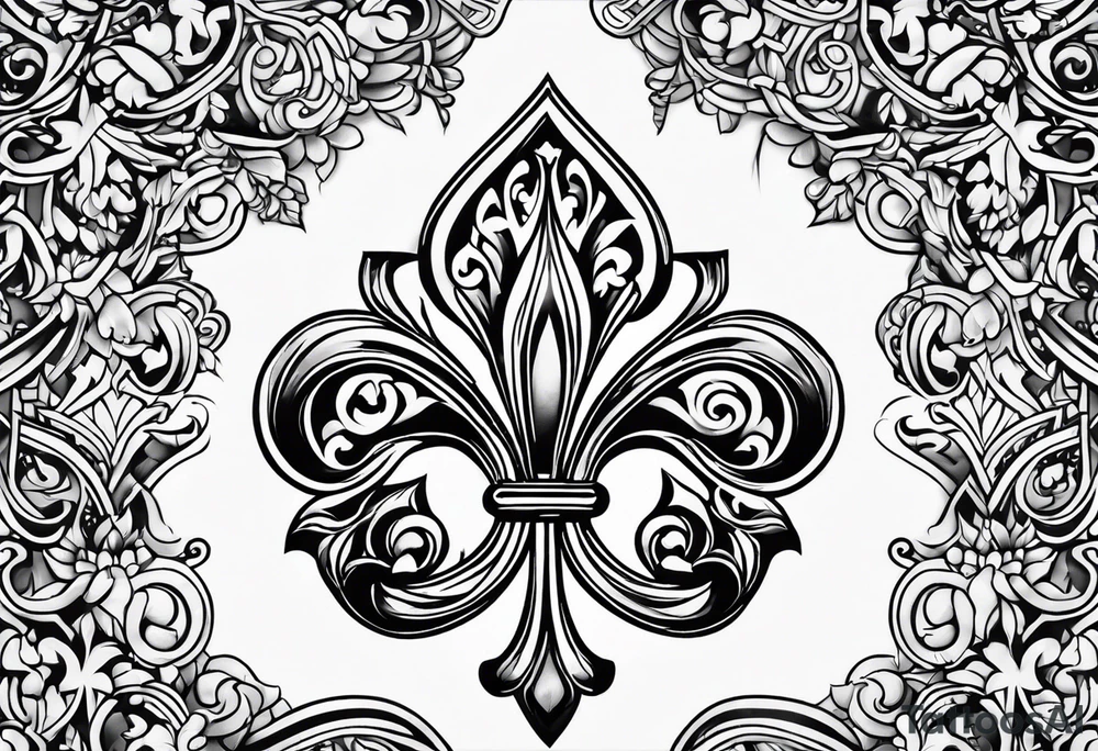 Fleur de lys celtique tattoo idea