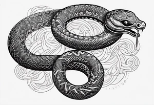 the year of the snake tattoo idea