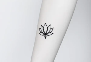 Lotus and Leo symbol tattoo idea