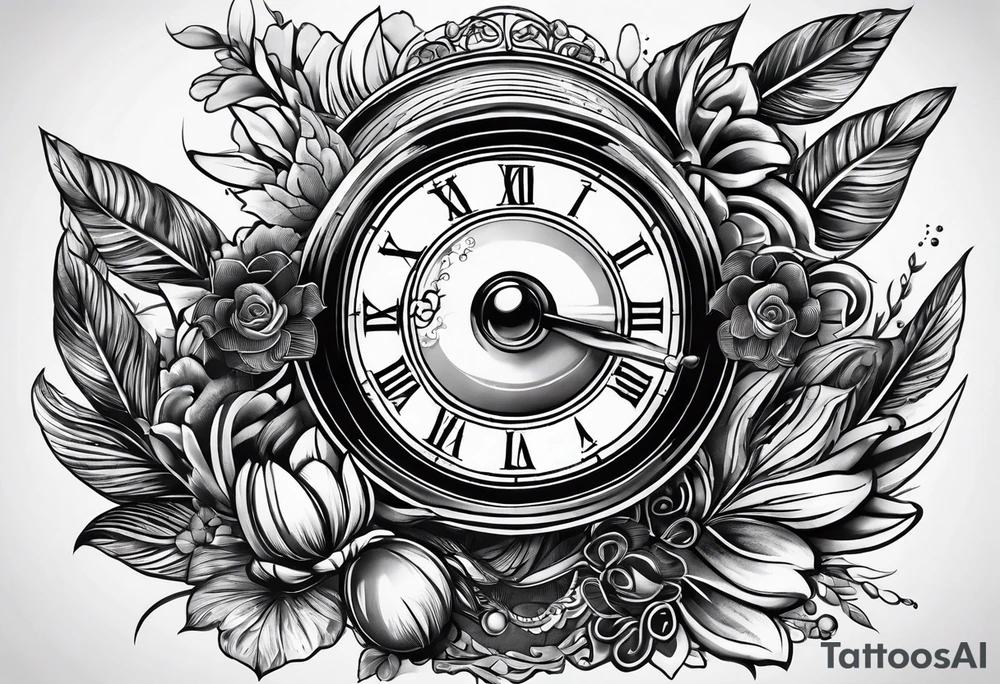 vintage phonograh tattoo idea