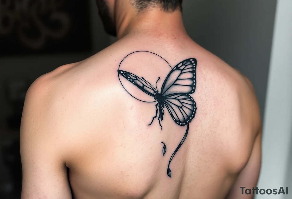 ethereal butterfly with flowing silk ribbons in moonlight tattoo idea ethereal butterfly with flowing silk ribbons in moonlight tattoo idea