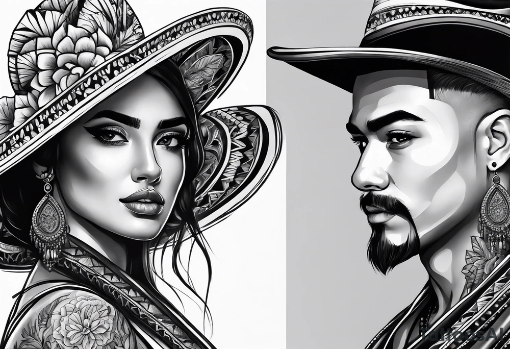 mexican style arm tattoo tattoo idea