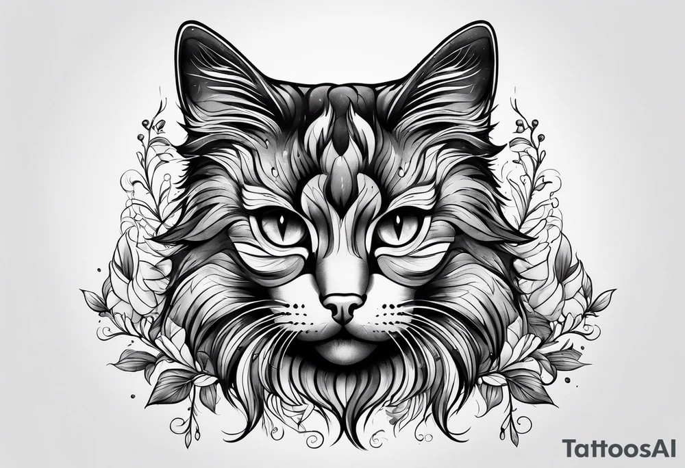Paw print cat memorial tattoo tattoo idea