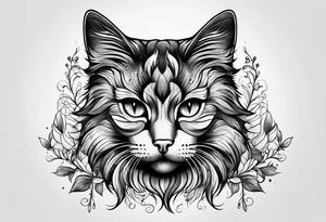 Paw print cat memorial tattoo tattoo idea