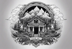 Valhalla  mist fog tattoo idea