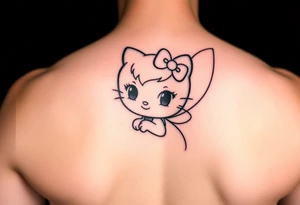 Sally as tinkerbell hello kitty tattoo idea