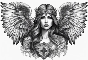angel of death tattoo idea