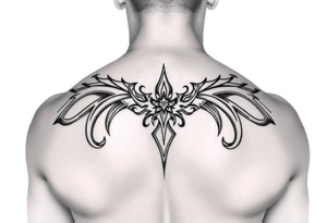 carribean tribal back tattoo tattoo idea